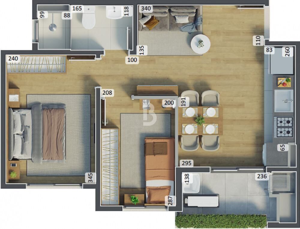 Apartamento, 2 quartos, 35 m² - Foto 47