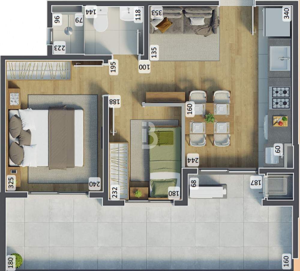 Apartamento, 2 quartos, 35 m² - Foto 36