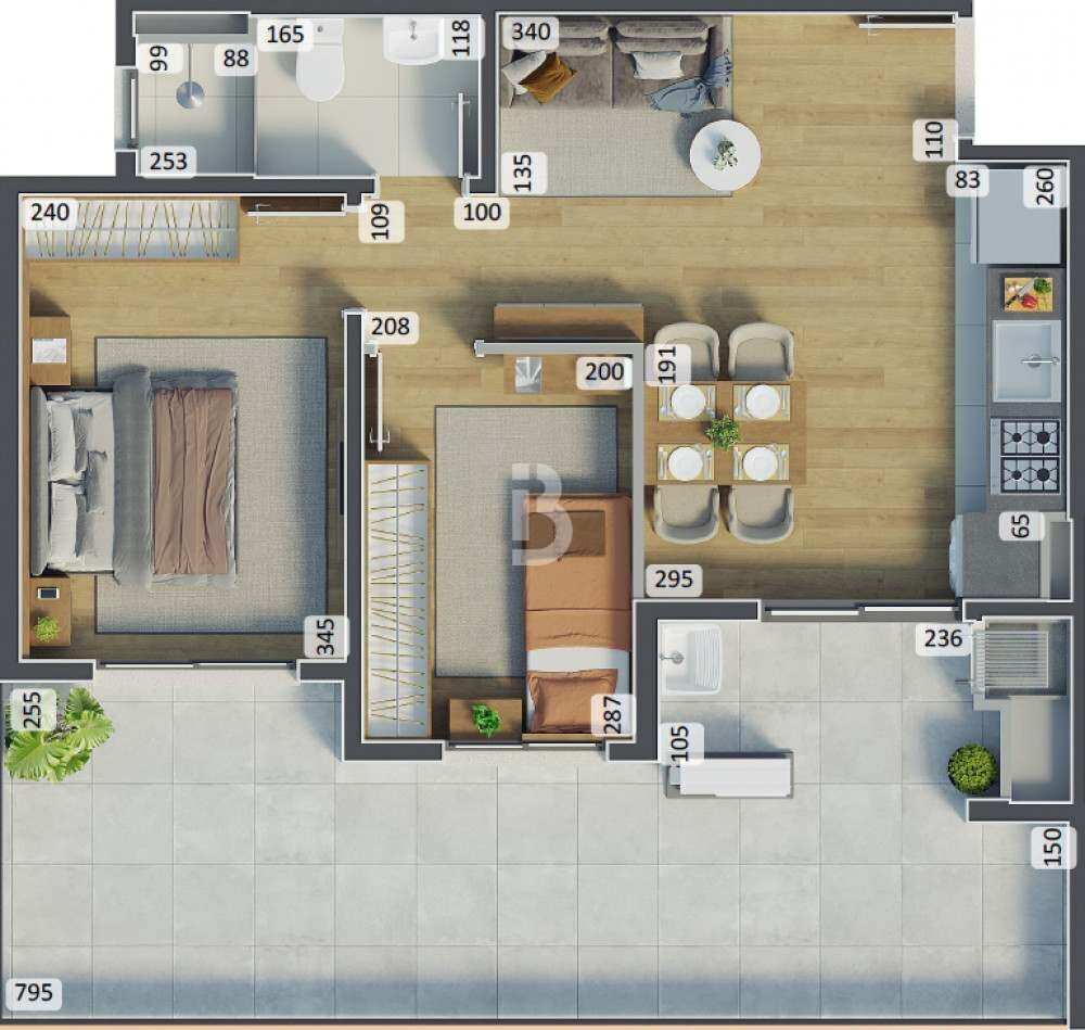 Apartamento, 2 quartos, 35 m² - Foto 38