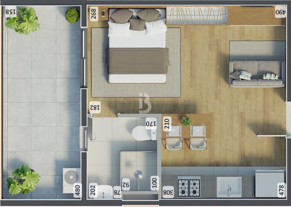 Apartamento, 2 quartos, 35 m² - Foto 46