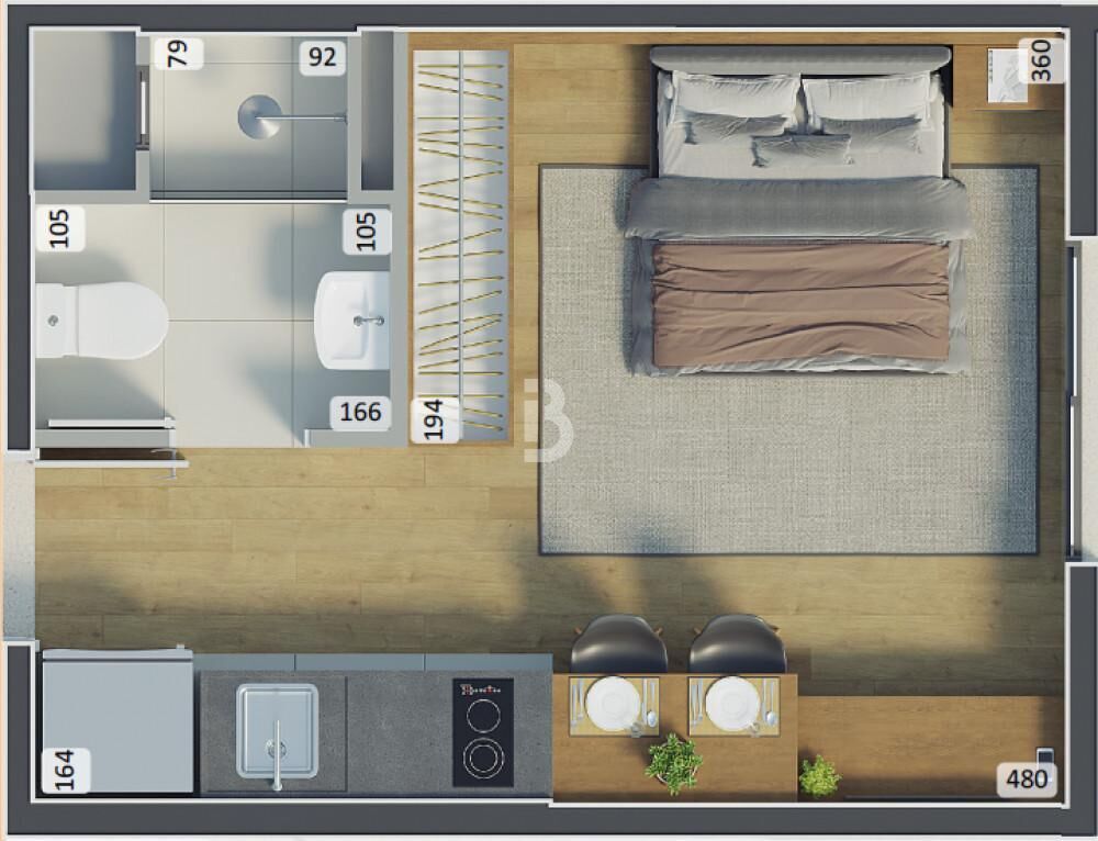 Apartamento, 2 quartos, 35 m² - Foto 37