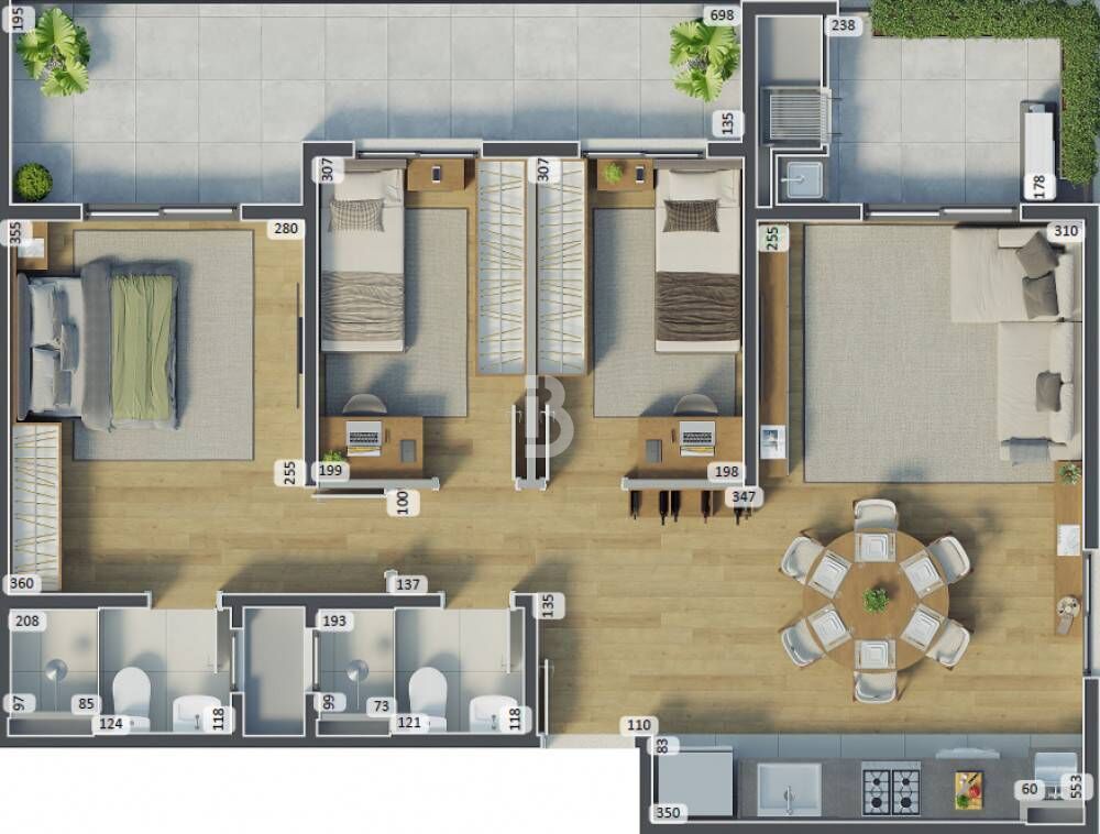 Apartamento, 2 quartos, 35 m² - Foto 48