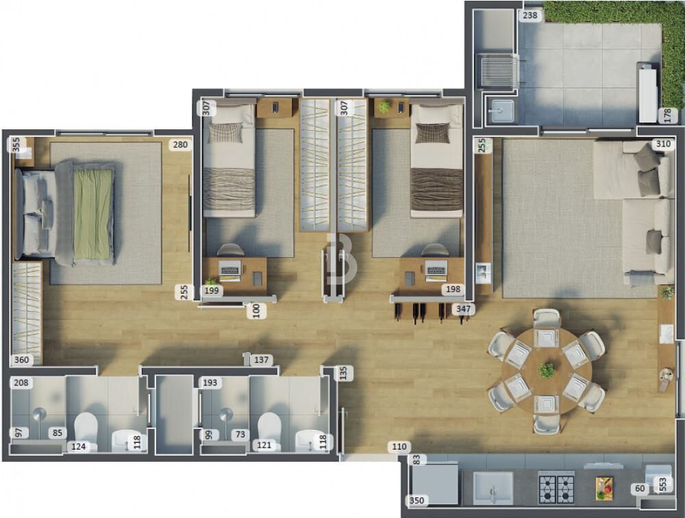 Apartamento, 2 quartos, 35 m² - Foto 49