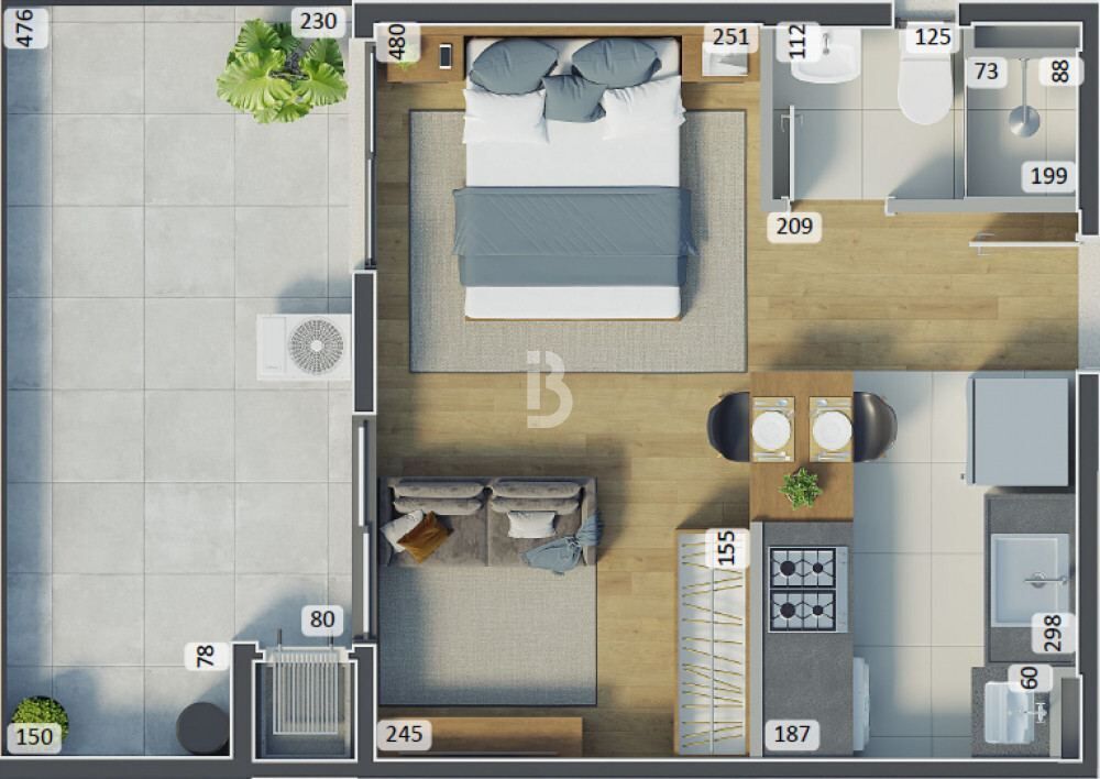 Apartamento, 2 quartos, 35 m² - Foto 41