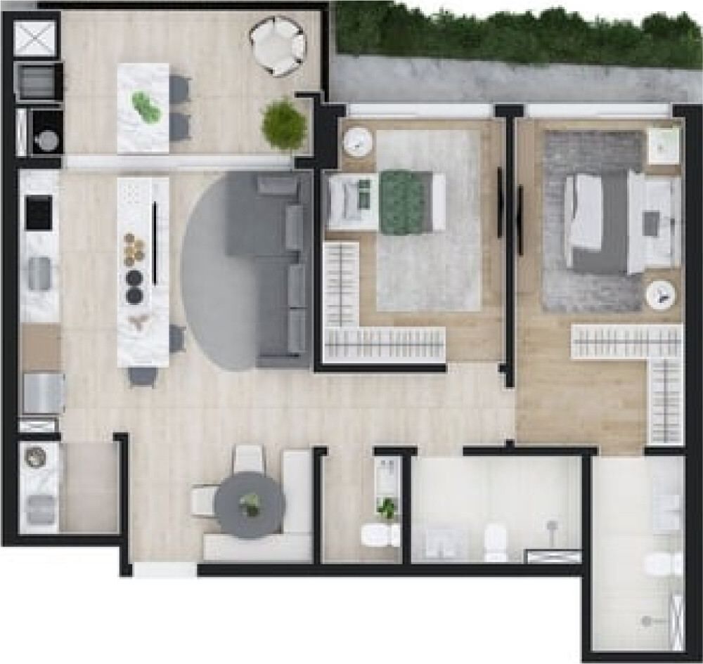 Apartamento, 2 quartos, 91 m² - Foto 50