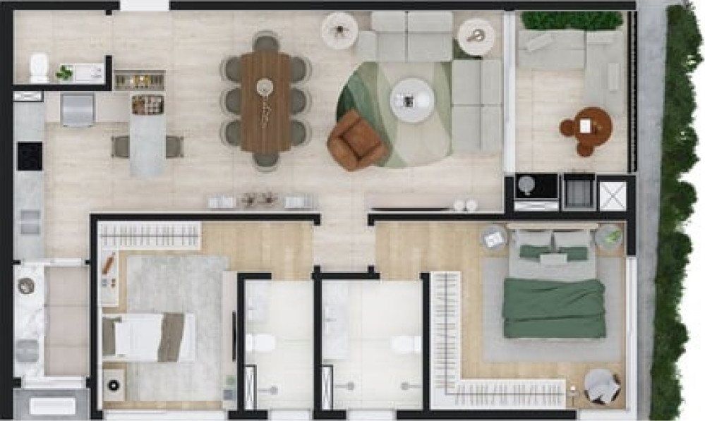 Apartamento, 2 quartos, 91 m² - Foto 49