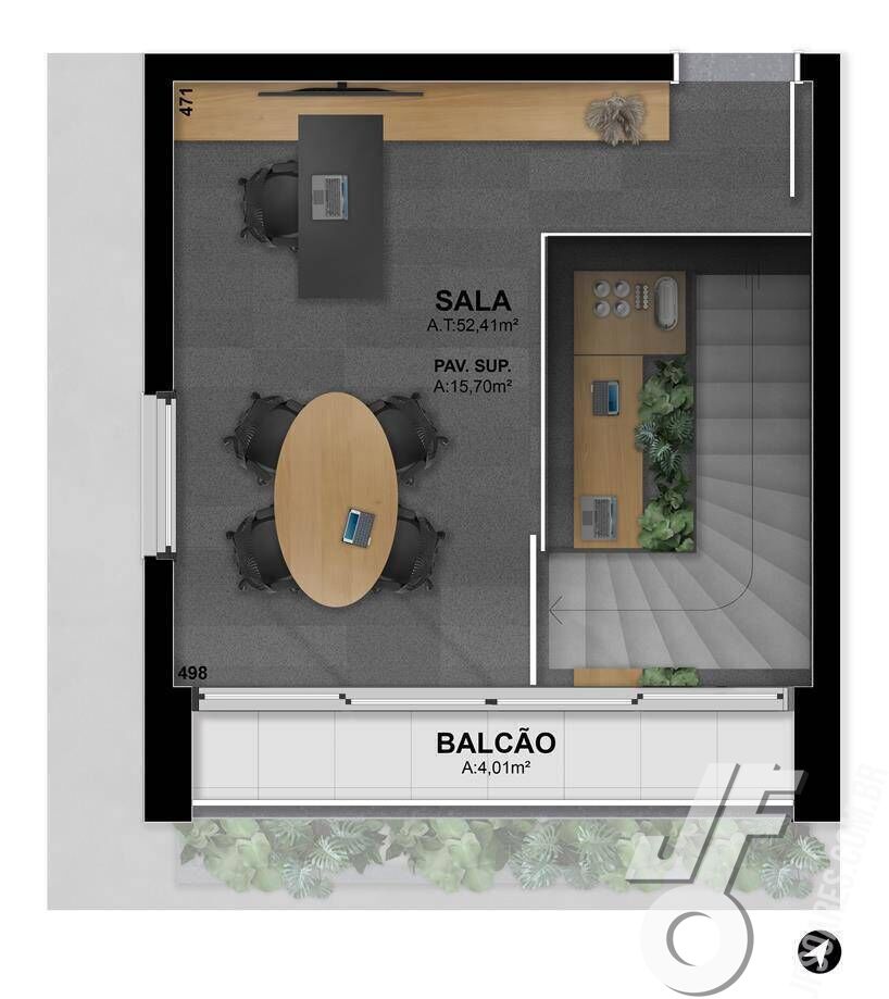 Sala-Conjunto, 52 m² - Foto 17