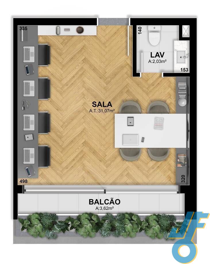 Sala-Conjunto, 52 m² - Foto 14