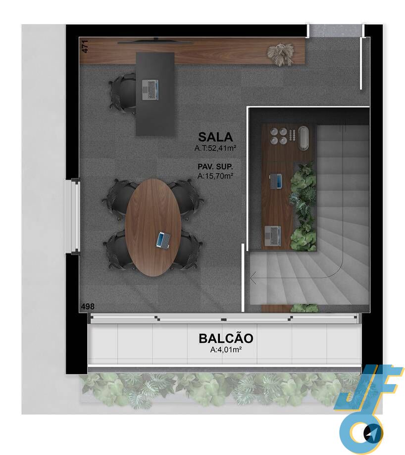 Sala-Conjunto, 52 m² - Foto 15