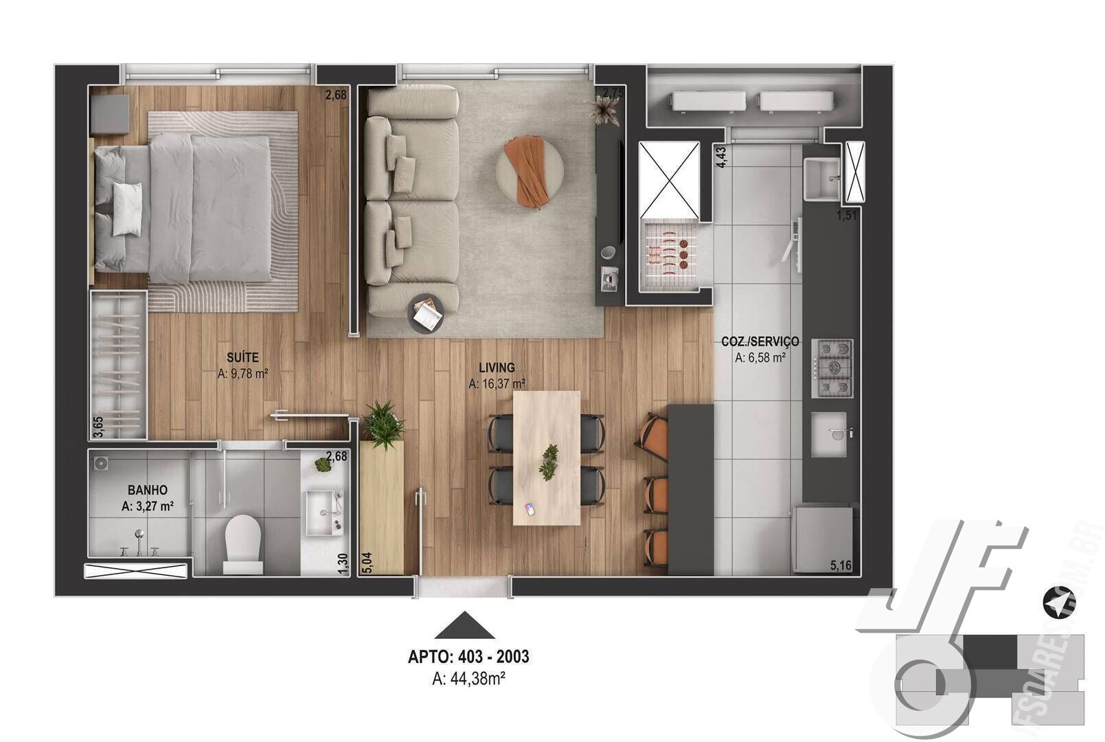 Apartamento, 2 quartos, 65 m² - Foto 14