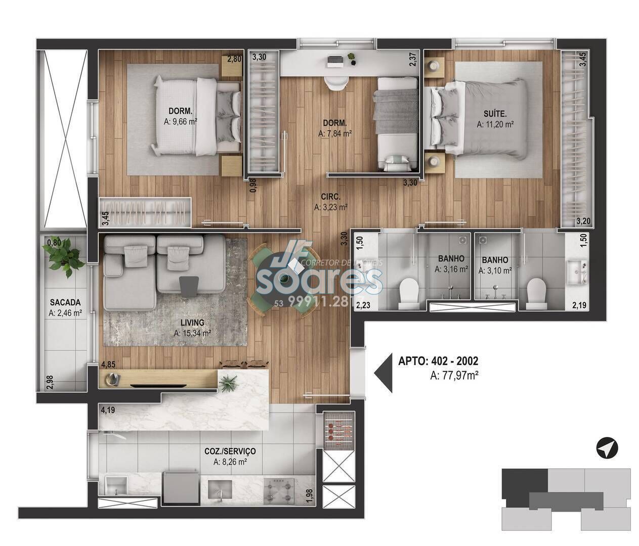 Apartamento à venda com 2 quartos, 65m² - Foto 12