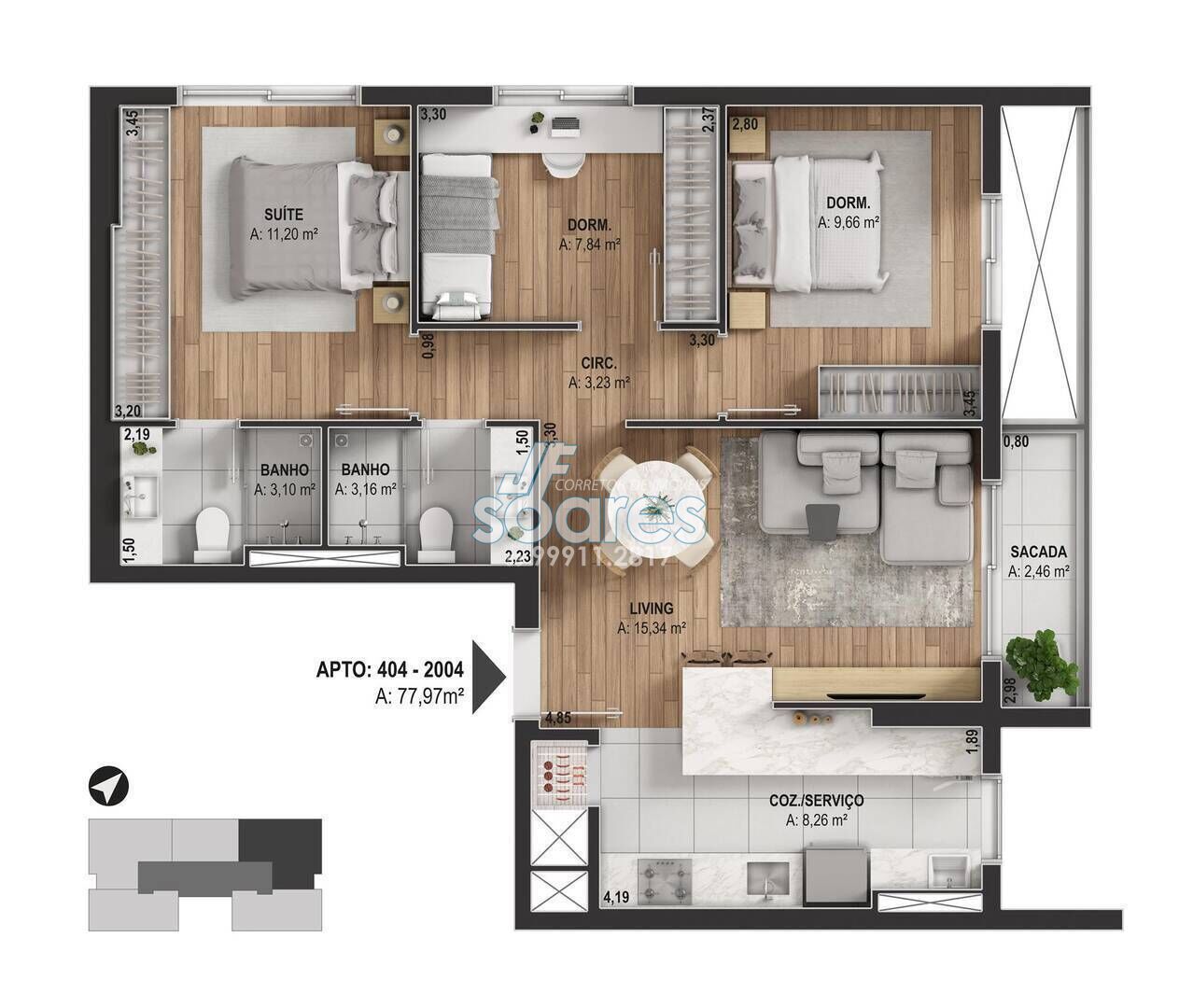 Apartamento à venda com 2 quartos, 65m² - Foto 15