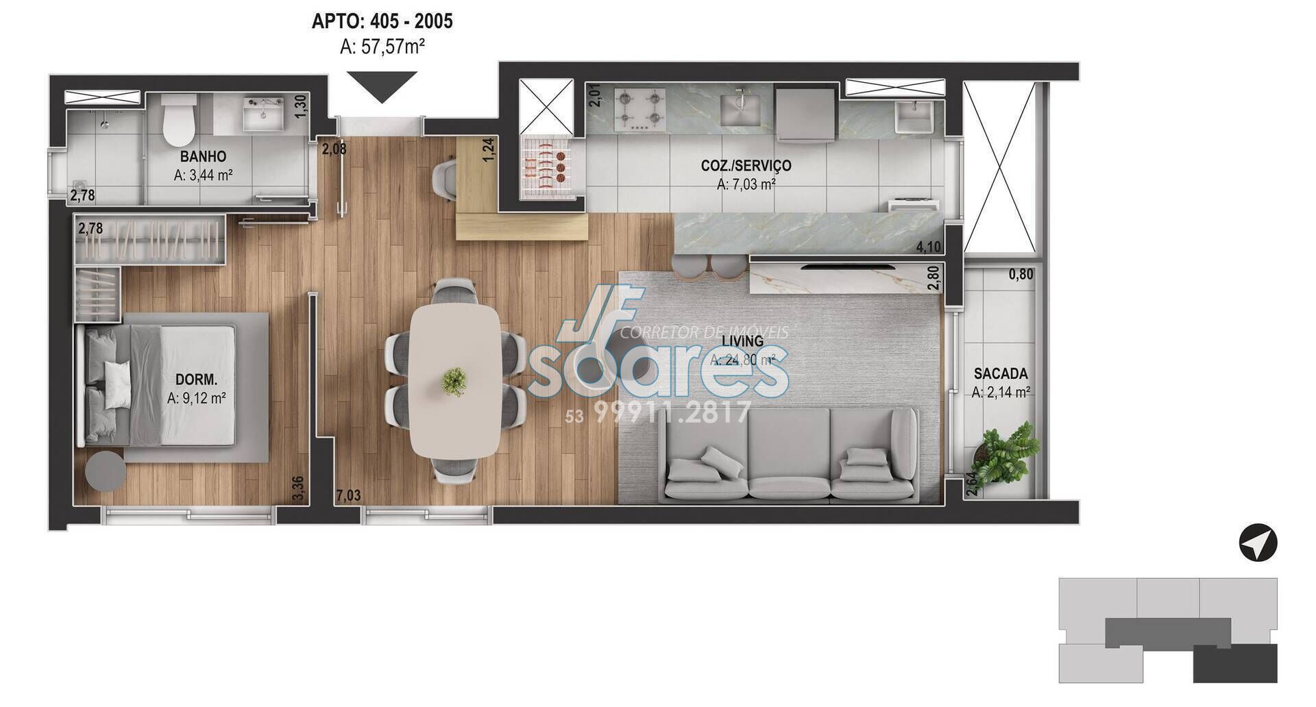 Apartamento à venda com 2 quartos, 65m² - Foto 16