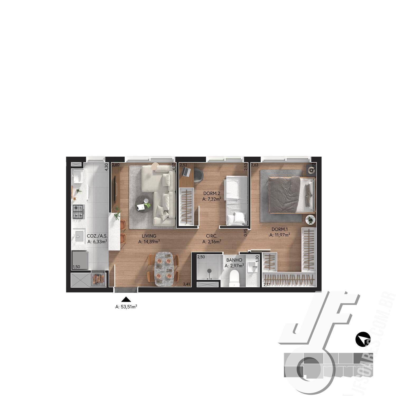 Apartamento, 2 quartos, 91 m² - Foto 16