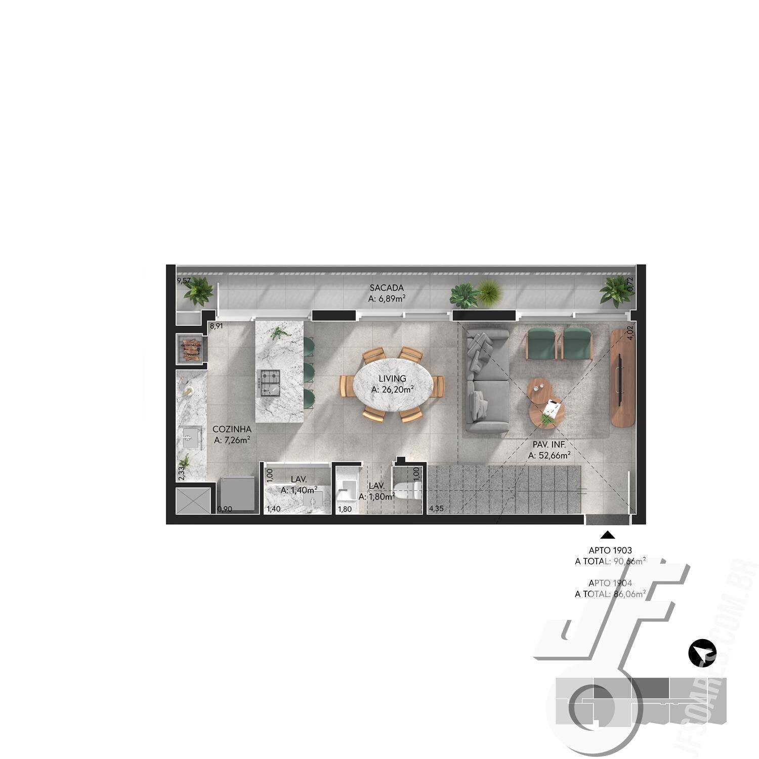 Apartamento, 2 quartos, 91 m² - Foto 22