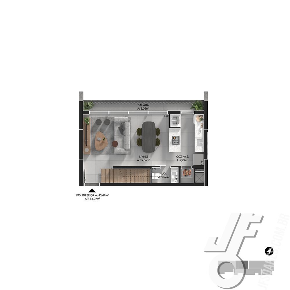 Apartamento, 3 quartos, 84 m² - Foto 2