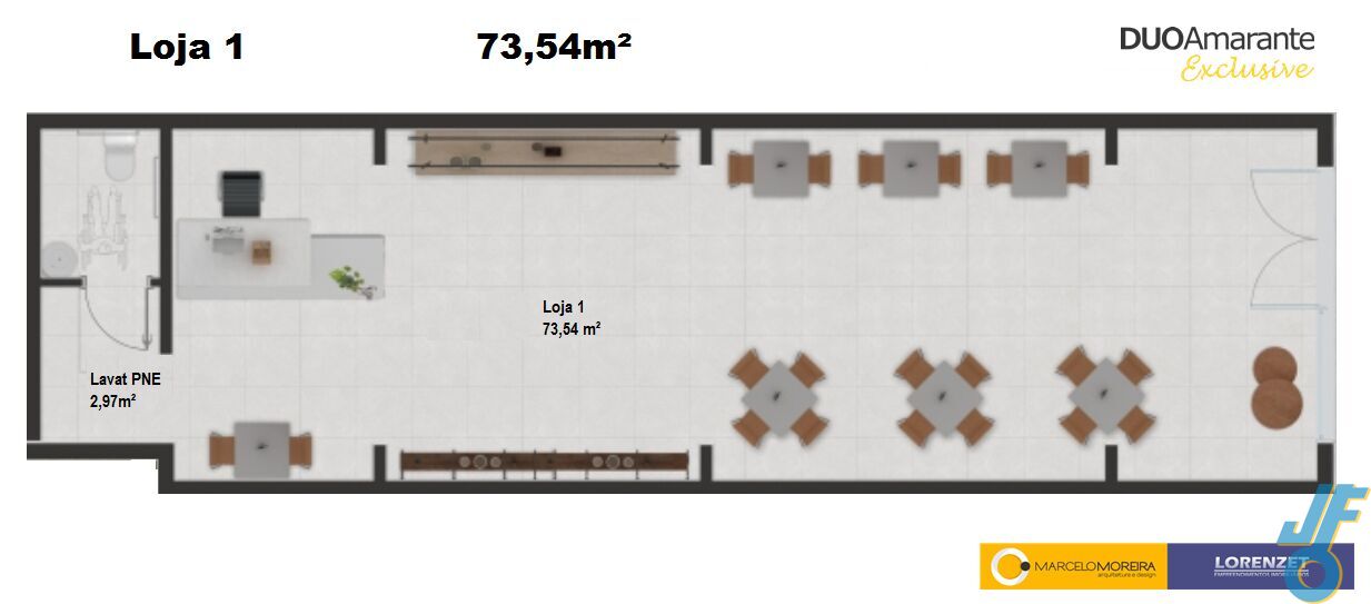 Loja-Salão, 89 m² - Foto 2