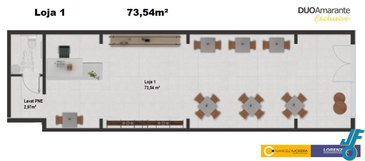 Loja-Salão, 89 m² - Foto 2