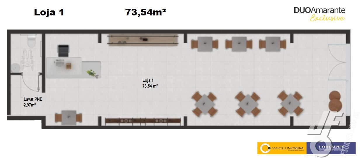 Loja-Salão, 89 m² - Foto 2