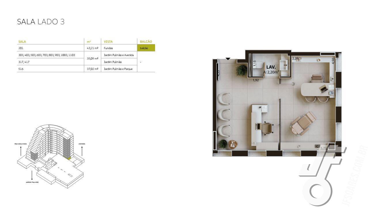 Sala-Conjunto, 35 m² - Foto 2