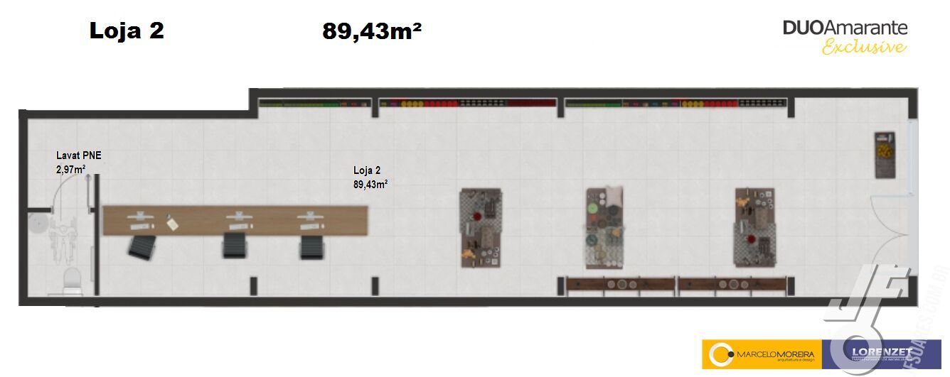 Loja-Salão, 103 m² - Foto 2