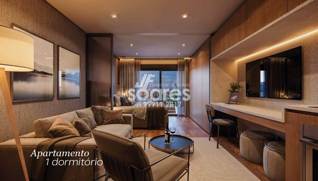 Apartamento à venda com 1 quarto, 33m² - Foto 1