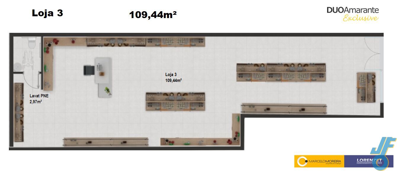 Loja-Salão, 124 m² - Foto 2