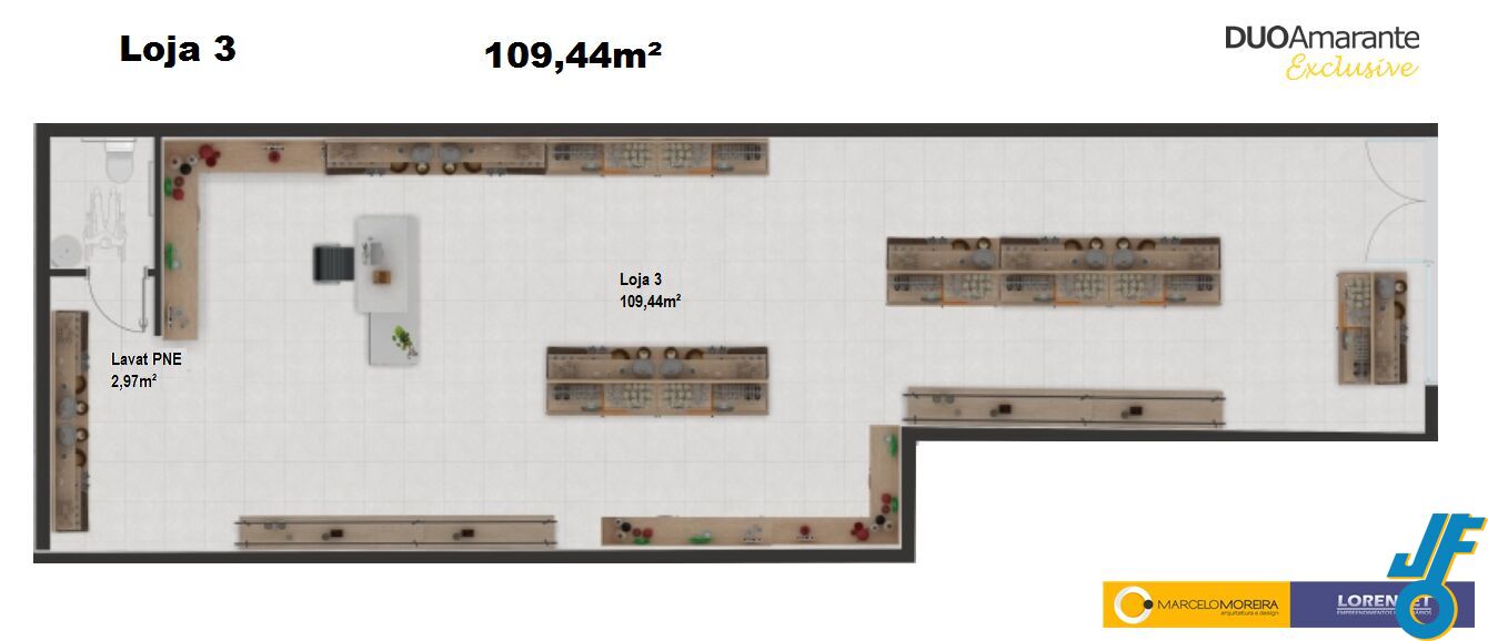 Loja-Salão, 124 m² - Foto 2