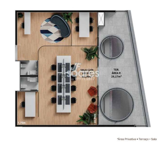 Conjunto Comercial-Sala à venda, 120m² - Foto 2