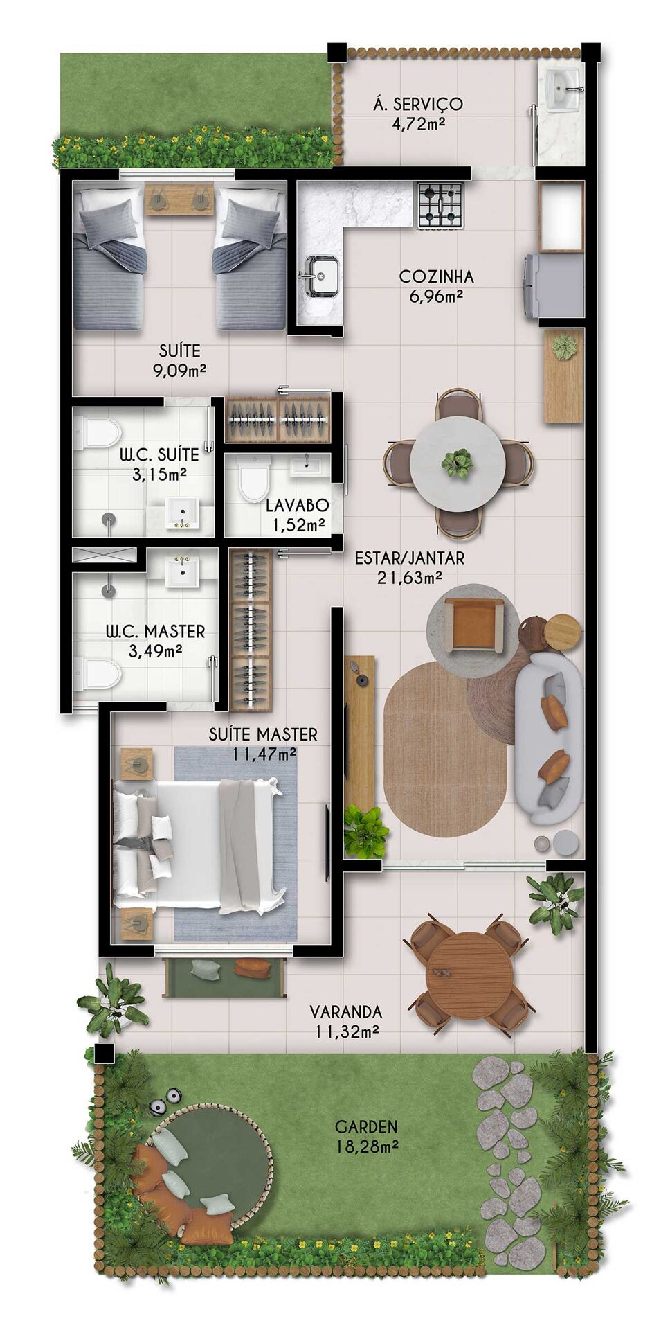 Apartamento, 2 quartos, 73 m² - Foto 14