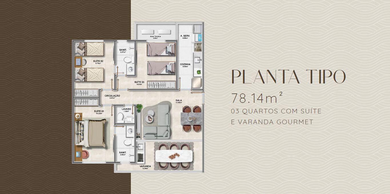 Apartamento, 3 quartos, 78 m² - Foto 11