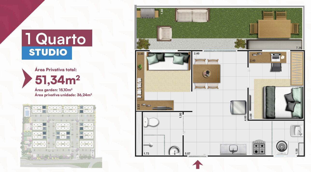 Apartamento, 2 quartos, 36 m² - Foto 21