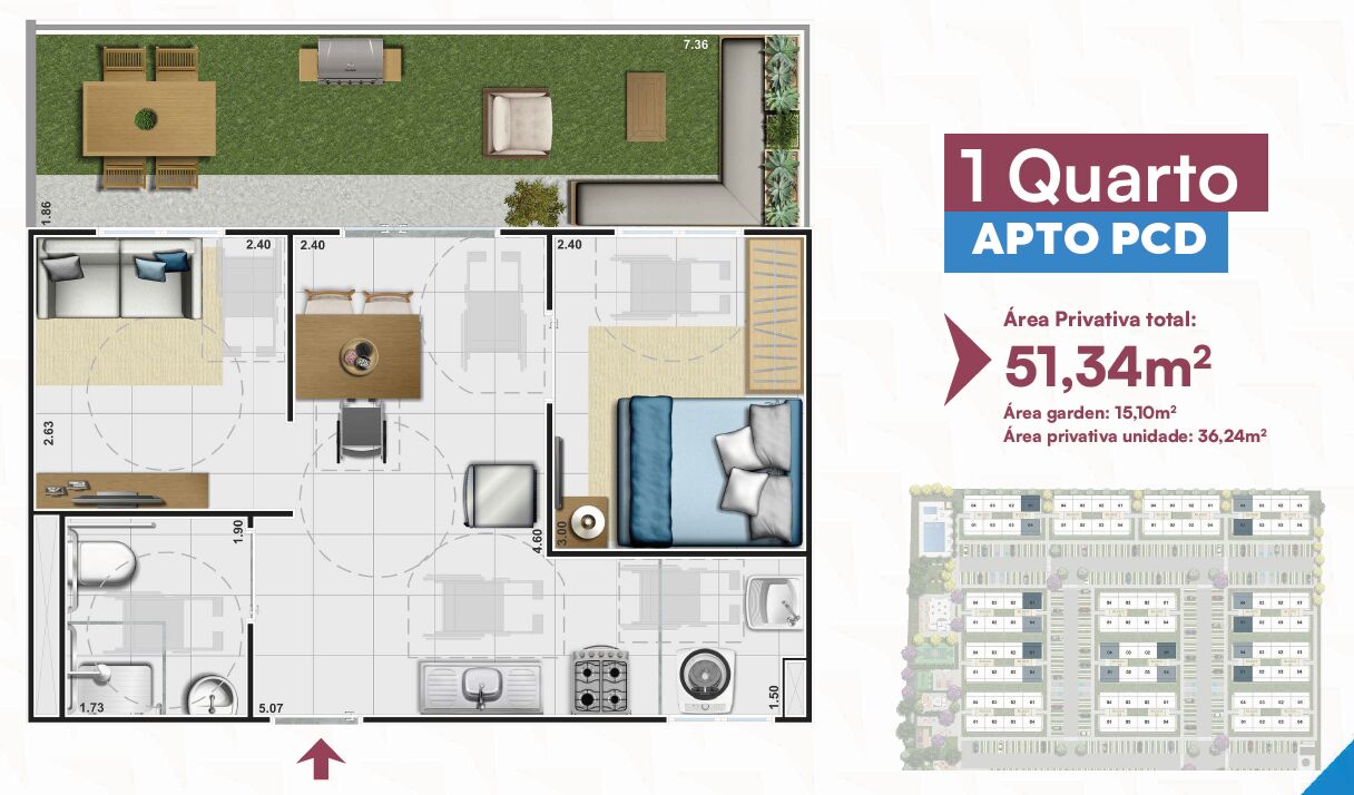 Apartamento, 2 quartos, 36 m² - Foto 22