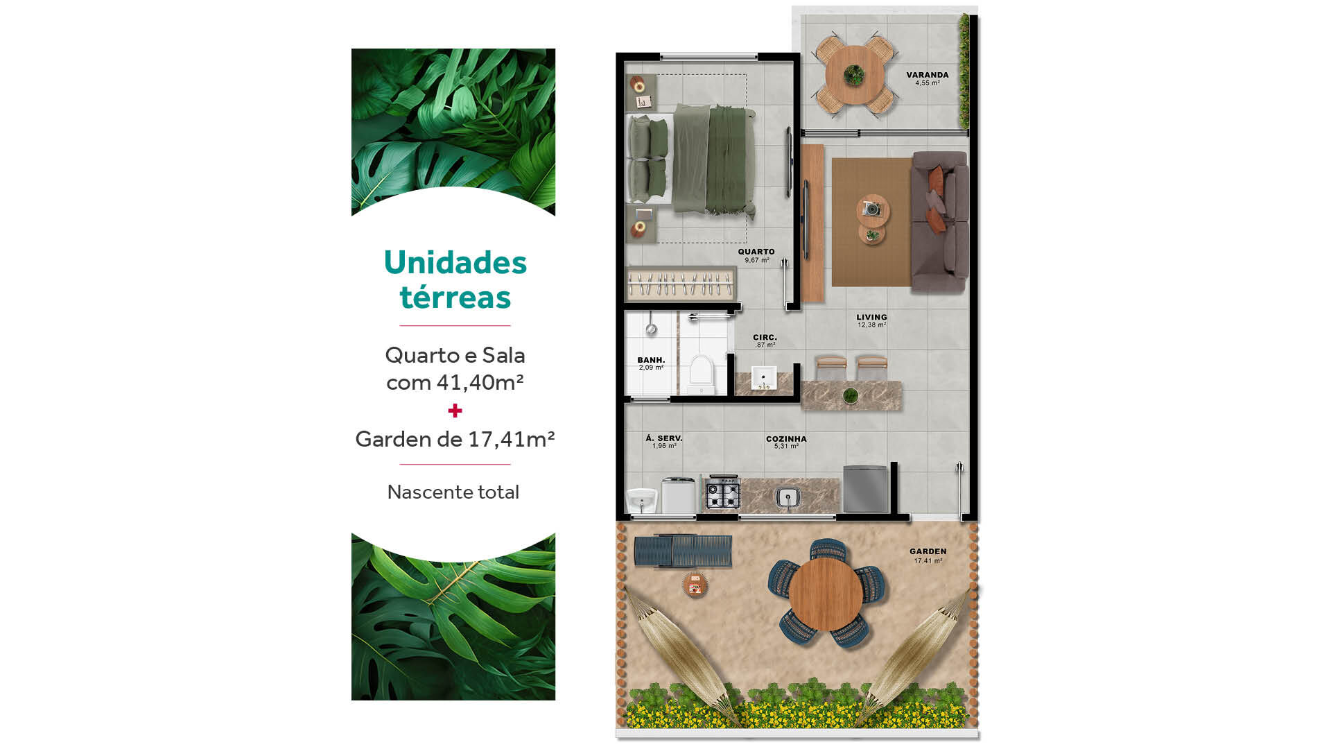 Apartamento à venda com 1 quarto, 41m² - Foto 4