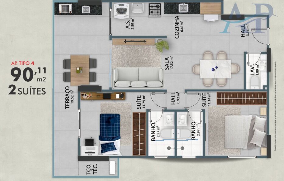 Apartamento, 2 quartos, 103 m² - Foto 26