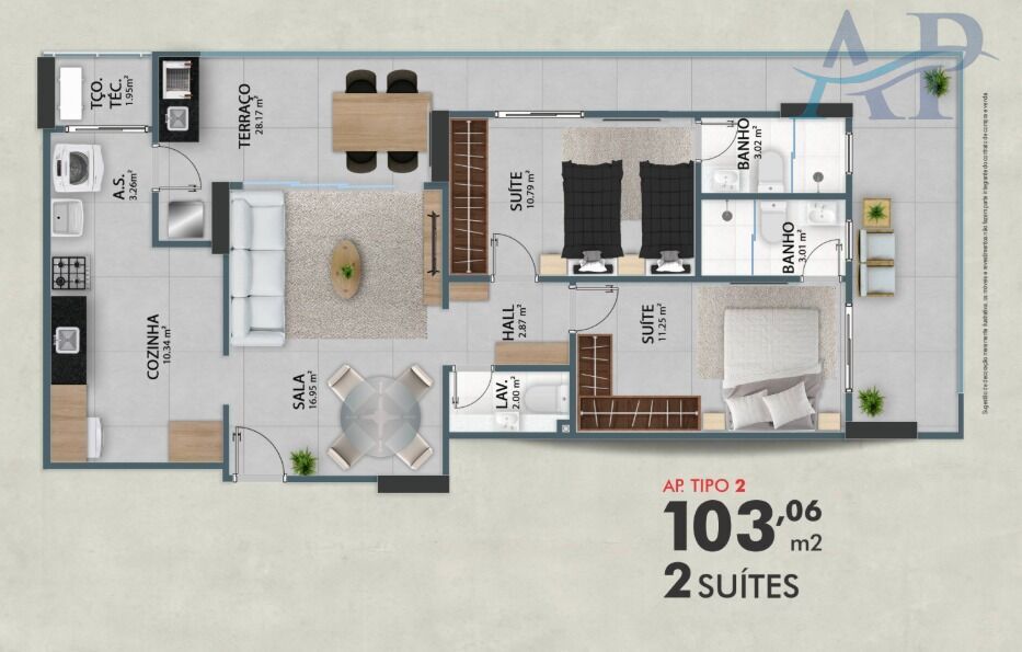 Apartamento, 2 quartos, 103 m² - Foto 24