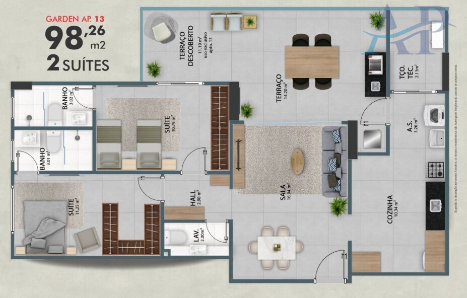 Apartamento, 2 quartos, 103 m² - Foto 21