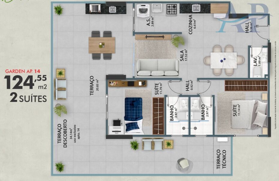 Apartamento, 2 quartos, 103 m² - Foto 22