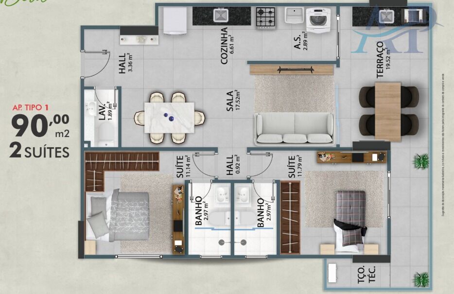 Apartamento, 2 quartos, 103 m² - Foto 23