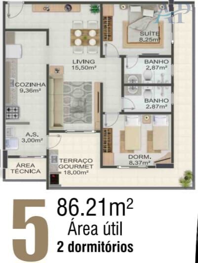 Apartamento, 2 quartos, 86 m² - Foto 33