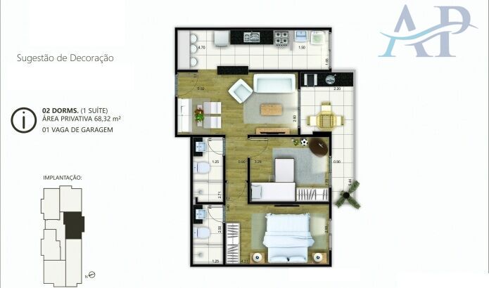 Apartamento, 2 quartos, 68 m² - Foto 22
