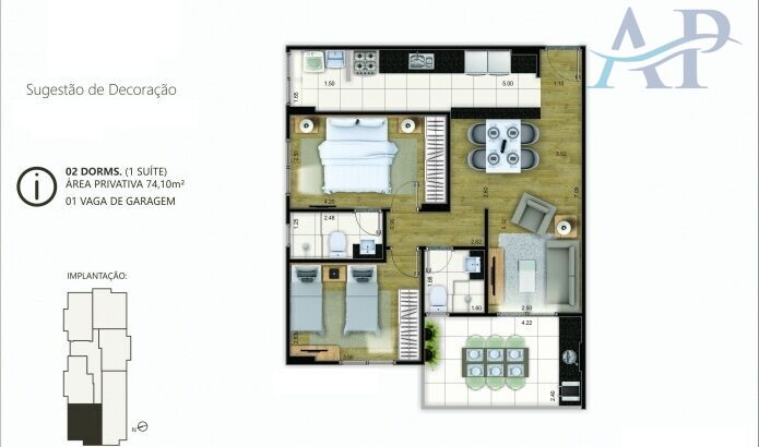 Apartamento, 2 quartos, 74 m² - Foto 27