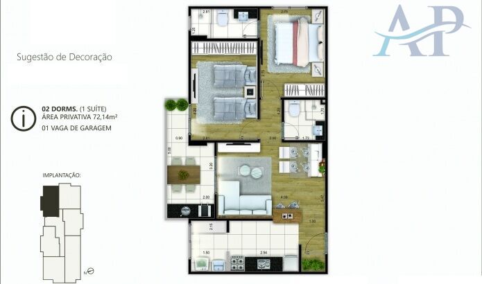 Apartamento, 2 quartos, 72 m² - Foto 19