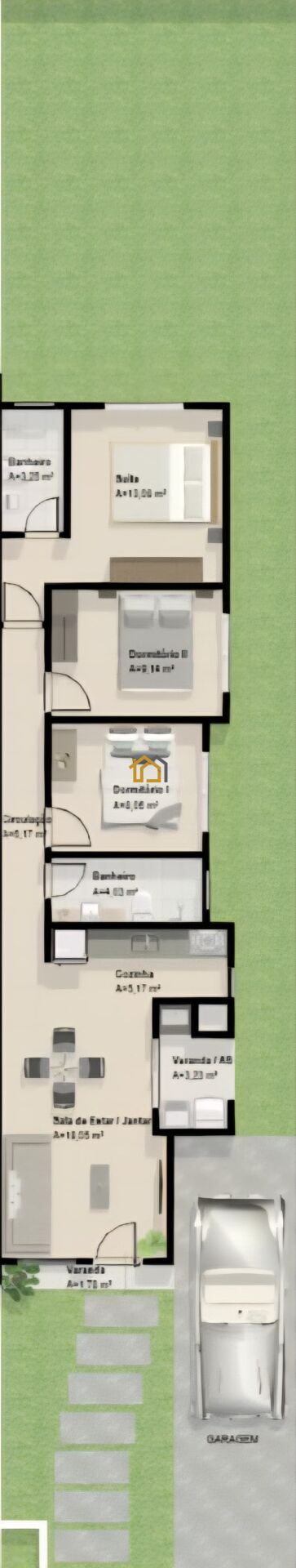 Casa à venda com 3 quartos, 93m² - Foto 4