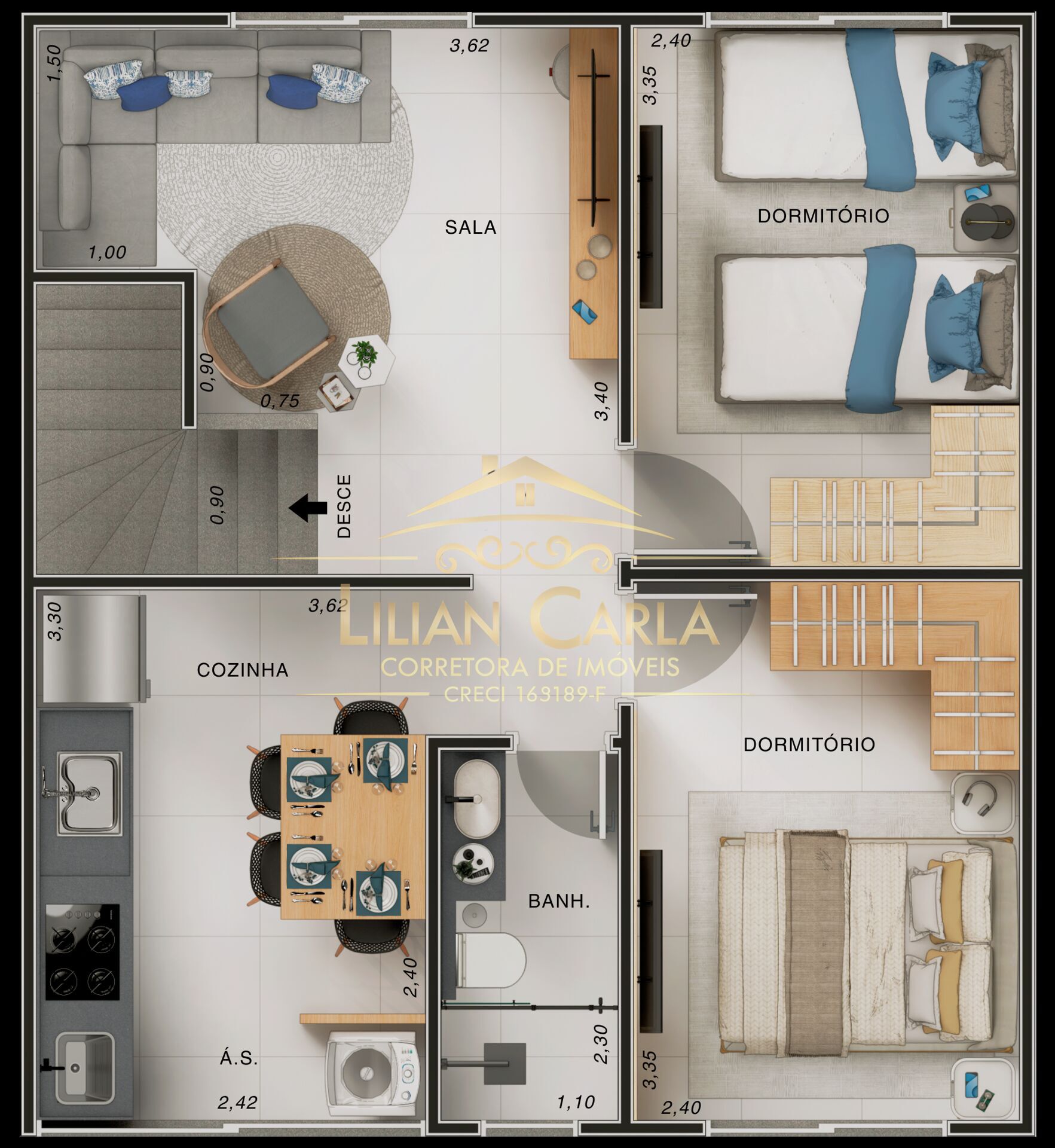 Casa de Condomínio, 2 quartos - Foto 10