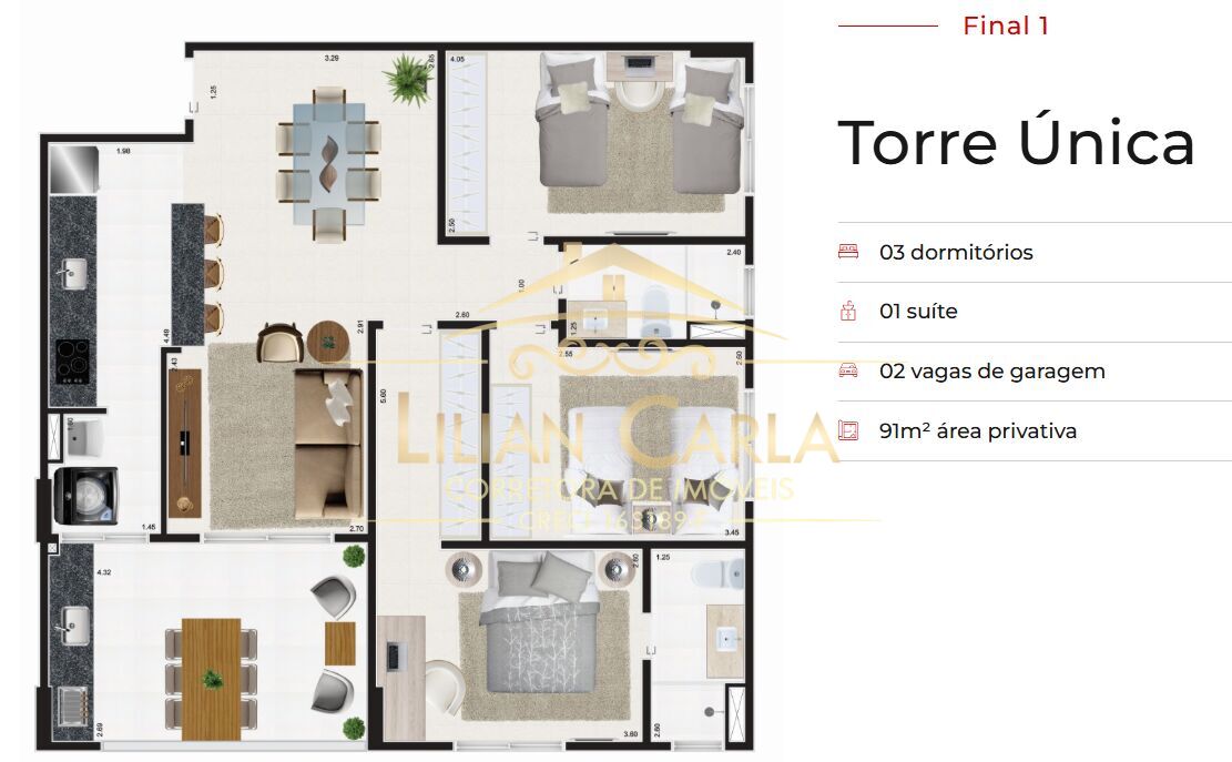 Apartamento, 3 quartos, 91 m² - Foto 44