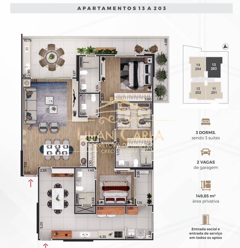 Apartamento, 3 quartos, 125 m² - Foto 24