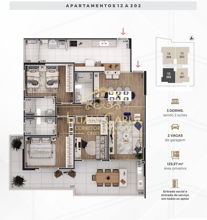 Apartamento, 3 quartos, 125 m² - Foto 23