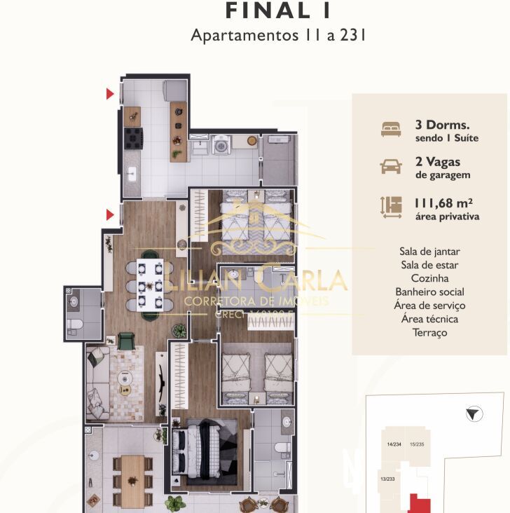 Apartamento à venda com 3 quartos, 111m² - Foto 24