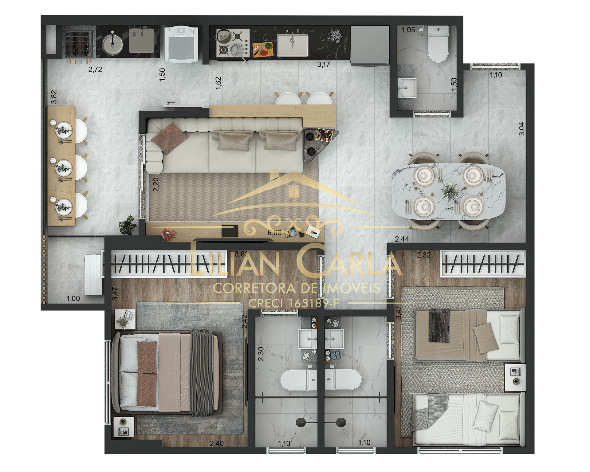 Apartamento, 2 quartos, 63 m² - Foto 14
